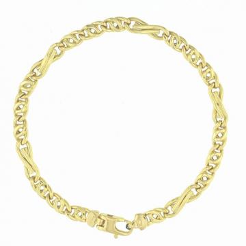 ZLATNA NARUKVICA DUPLI FIGARO VEZ 18K (750) 7,82g NOVO • GOLD SHOP •