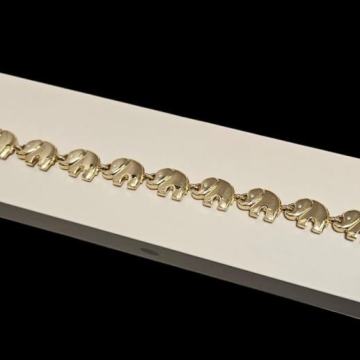 ZLATNA NARUKVICA SLONOVI 30,27G 18K S DIJAMANTIMA 0.05CT/ R1, RATE !