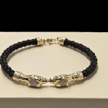 ZLATNA NARUKVICA ZLATO-KAUČUK 11,21G 14K / R1, RATE !