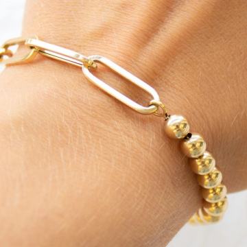 ZLATNA NARUKVICA ŽUTO ZLATO 14K (585) 9,52g NOVO • GOLD SHOP •