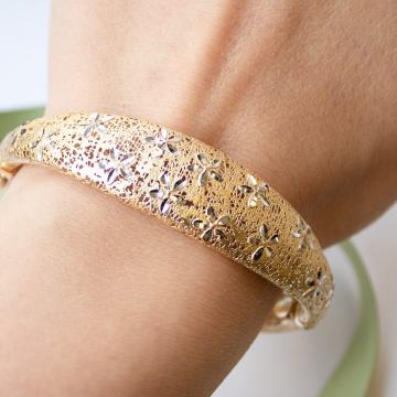 ZLATNA RING LUX NARUKVICA 14K (585) 17,40g NOVO • GOLD SHOP •