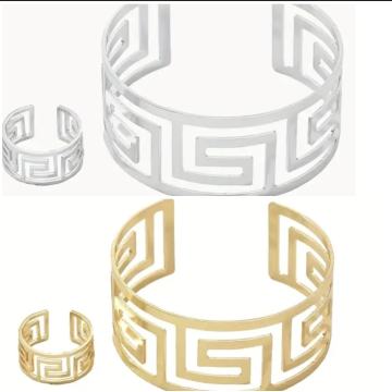 ZLATNA I SREBRNA NARUKVICA S PRSTENOM - NOVO