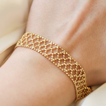 ZLATNA UNIKATNA NARUKVICA 18K (750) 13,65 grama NOVO • GOLD SHOP •