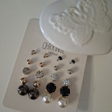 10 pari NAUŠNICE NOVO  - sve za 15 eur