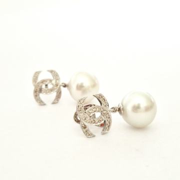 14K ZLATNE CHANEL NAUŠNICE SA BISEROM 9G***24RATE***R1***