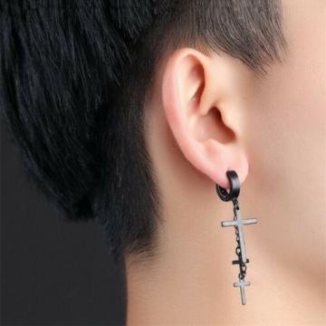 3 KRIŽA NAUŠNICE CRNE