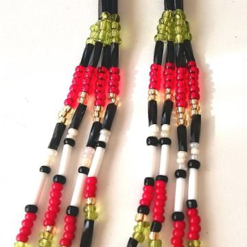 Atraktivne, boho naušnice od perlica