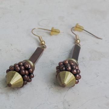 Bakrene naušnice - bombice