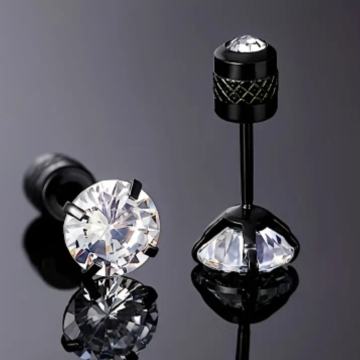 CRNE DIJAMANT NAUŠNICE