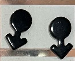 Crne naušnice mužjak