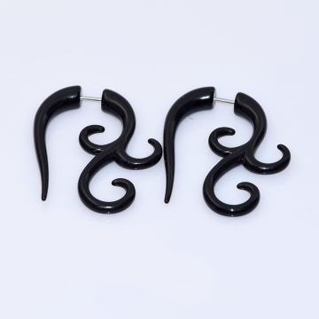 Crne tribal naušnice