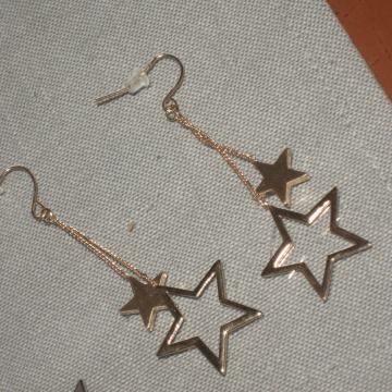 ZLATNE NAUŠNICE NA ZVJEZDICE - NOVO