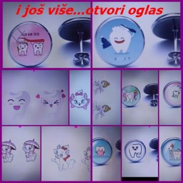 NAUŠNICE RINČICE MINĐUŠE ZUBIĆ VILA ZUB ZUBAR STOMATOLOG ORALNA HIGIJ