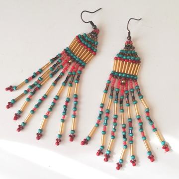 Duge naušnice od perlica