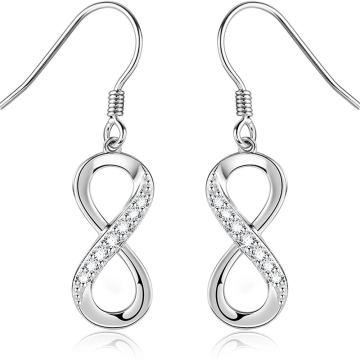 Elegantne naušnice za žene – Privjesak u obliku mašne – Srebro S925