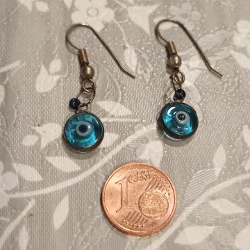 Evel Eye Earring -  naušnica s plavim okom