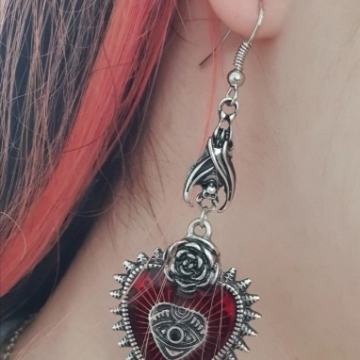 Goth viseće naušnice