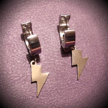 Munja naušnice nehrđajući čelik