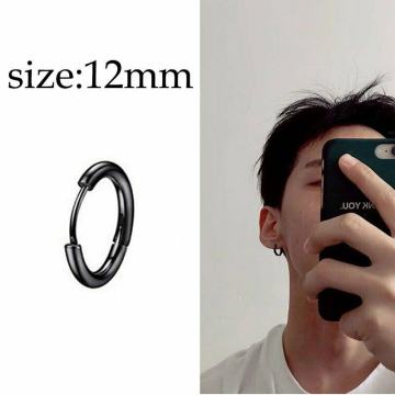 MUŠKE CRNE NAUŠNICE