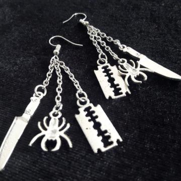 Naušnice s 3 privjeska