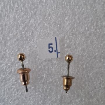 NAUŠNICE-5. Sitna kuglica-zlatne boje. 3 mm. Mob