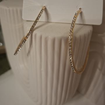 NAUŠNICE ALKE ZLATNE S CIRKONIMA - NOVO