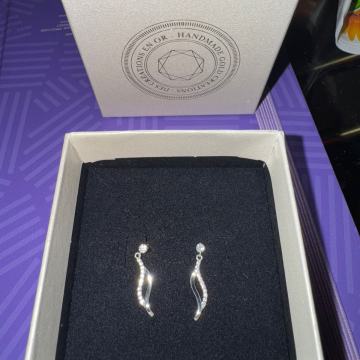 Naušnice bijelo zlato