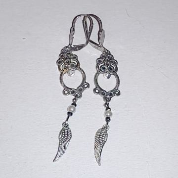 Naušnice biseri crni,bijeli,pink,kristal..