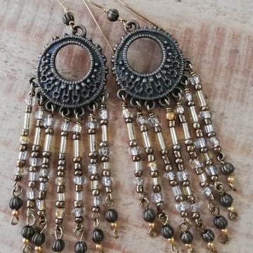 Naušnice, boho, ručni rad