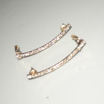 NOVE NAUŠNICE BOJA ZLATA S CIRKONIMA