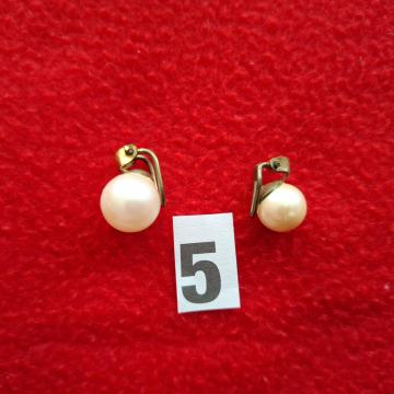 NAUŠNICE. Br-5. Biseri-veći i manji. Mob