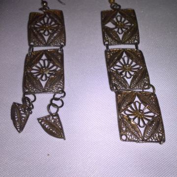 NAUŠNICE FILIGRAN-ASIMETRIČNE-ATRAKTIVNE-UNIKAT