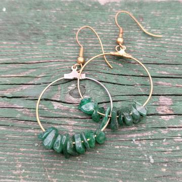 Naušnice sa kamenčićima od ŽADA