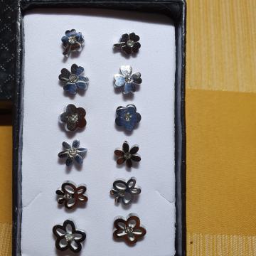 Naušnice kirurški čelik na šaraf djetelina, cvjetić, leptirić