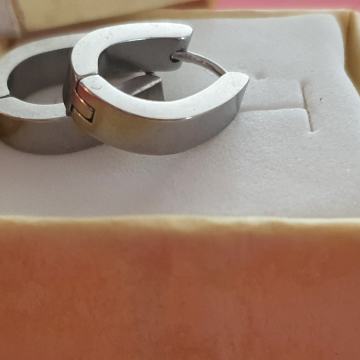 Naušnice kirurški čelik ovalne