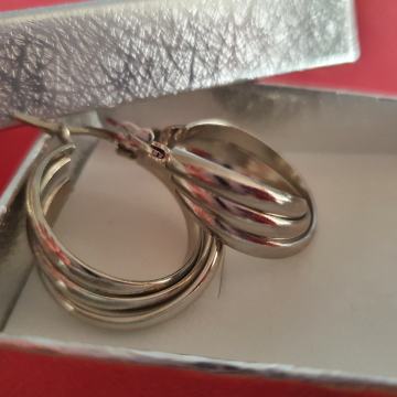 Naušnice kirurški čelik zavojite