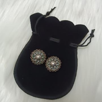 retro naušnice (klipsa), SREBRO