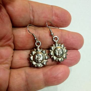 NAUŠNICE  metal  -  Hande Made -⚡No.14SUN⚡