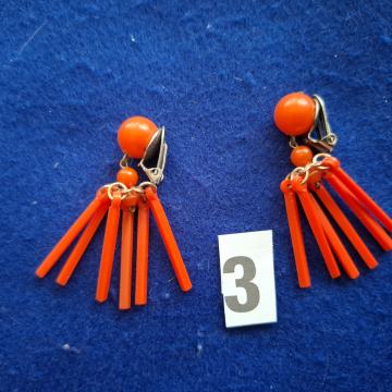 NAUŠNICE. Nr-3. Narančasti štapići. Mob