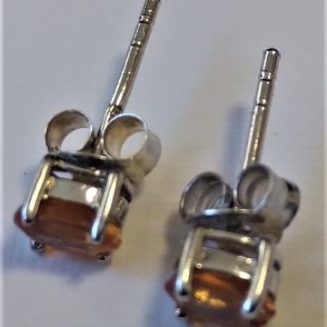 naušnice sa orange sapphire kristalima