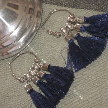 NAUŠNICE S PLAVIM RESICAMA - NOVO