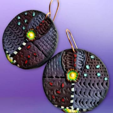 Naušnice od polimerne gline, ručni rad