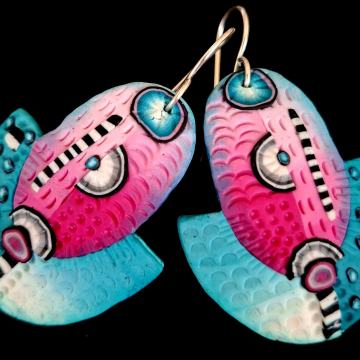 Naušnice od polimerne gline, ručni rad