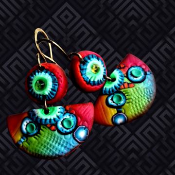 Naušnice od polimerne gline, ručni rad