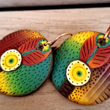 Naušnice od polimerne gline, ručni rad