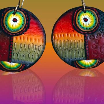 Naušnice od polimerne gline, ručni rad