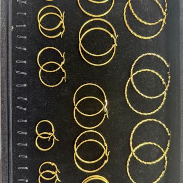 NAUŠNICE RING ČELIK