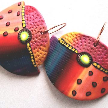 Nausnice od polimerne gline, ručni rad