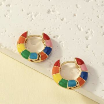 NAUŠNICE ŠARENE  - NOVO