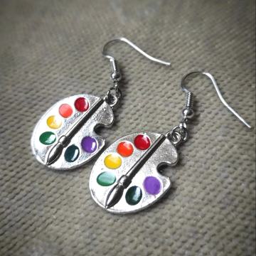 Naušnice slikarske palete